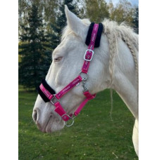 Kantar z Futerkiem Logo Pink&Black HiHorse