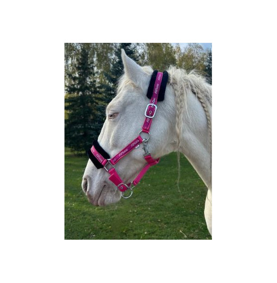 Kantar z Futerkiem Logo Pink&Black HiHorse