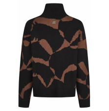 Sweter Damski Wełniany Heritage 24/25 Black-Almond Eskadron