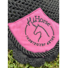 Nauszniki Logo Black&Pink HiHorse