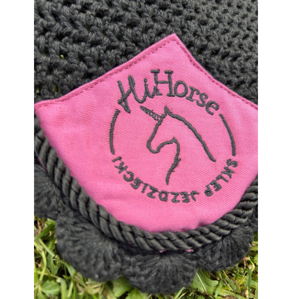 Nauszniki Logo Black&Pink HiHorse