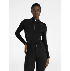 Zimowa Bluzka z Długim Rękawem Arctic Fleeced Base Layer (Black) Maximilian Equestrian