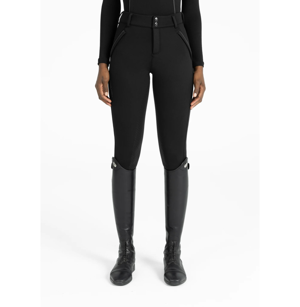 Zimowe Bryczesy Arctic Fleeced (Black) Maximilian Equestrian