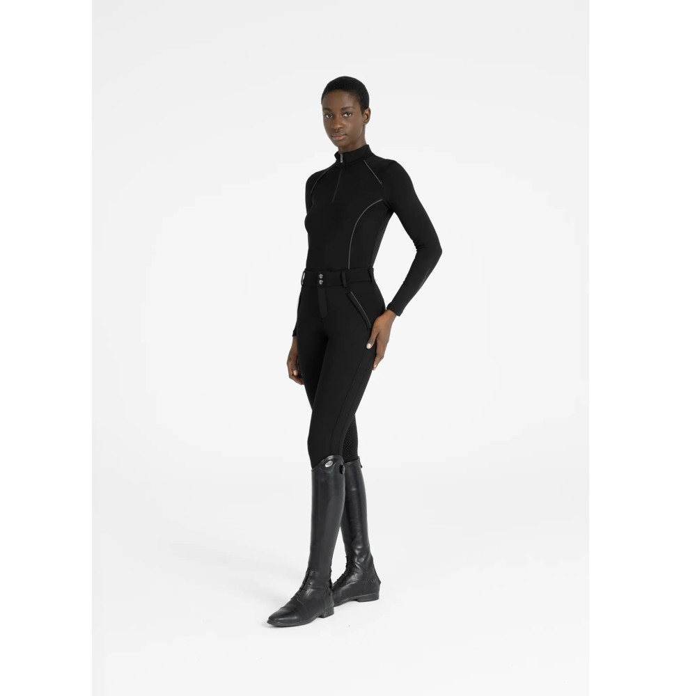 Zimowe Bryczesy Arctic Fleeced (Black) Maximilian Equestrian