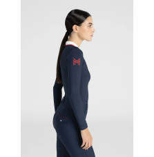 Bluzka z Długim Rękawem Concept Long Sleeve Polo Shirt (Navy) Maximilian Equestrian