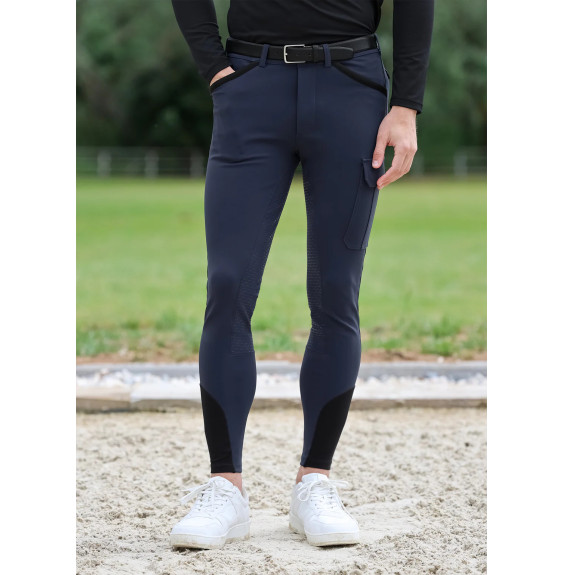 Męskie Bryczesy Advance (Navy) Maximilian Equestrian