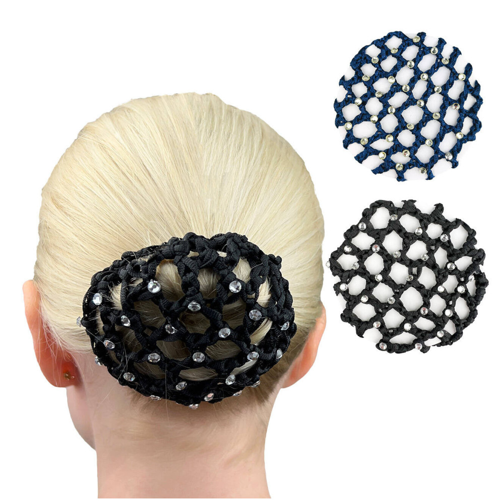 Siatka na Włosy z Kryształkami Czarna York