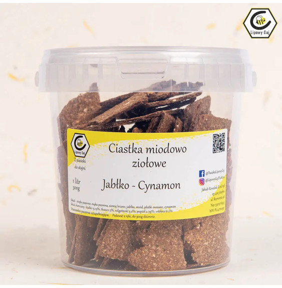 Ciastka Miodowo Ziołowe Z Jabłkiem I Cynamonem Lipowy Gaj