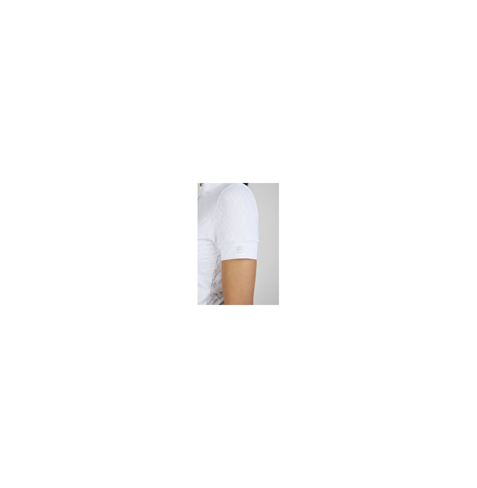 Koszulka Konkursowa z Krótkim Rękawem White Sports25 Pikeur