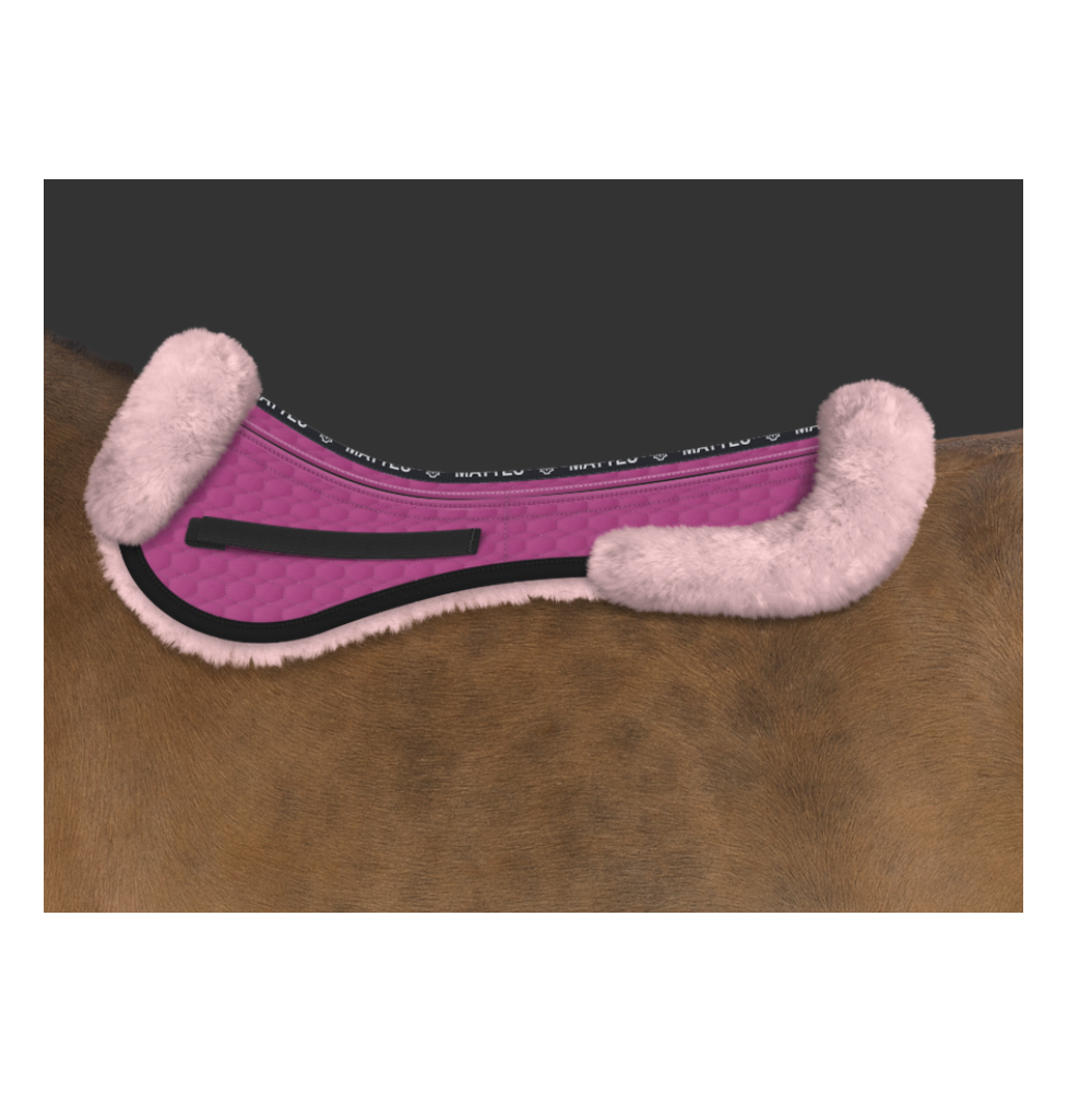 Podkładka z Futrem Rose/Black/Fuchsia od HiHorse  Mattes