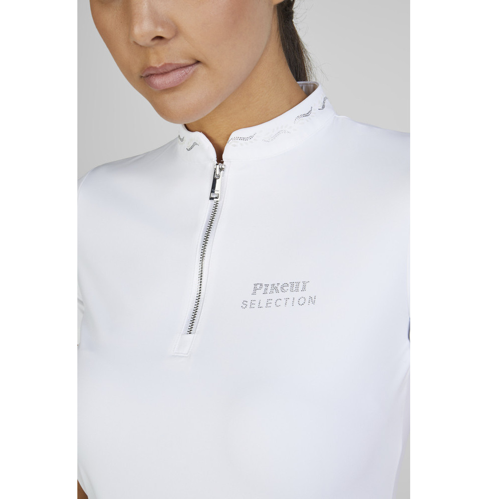 Koszulka z Krótkim Rękawem Function Shirt White Selection 2025 Pikeur