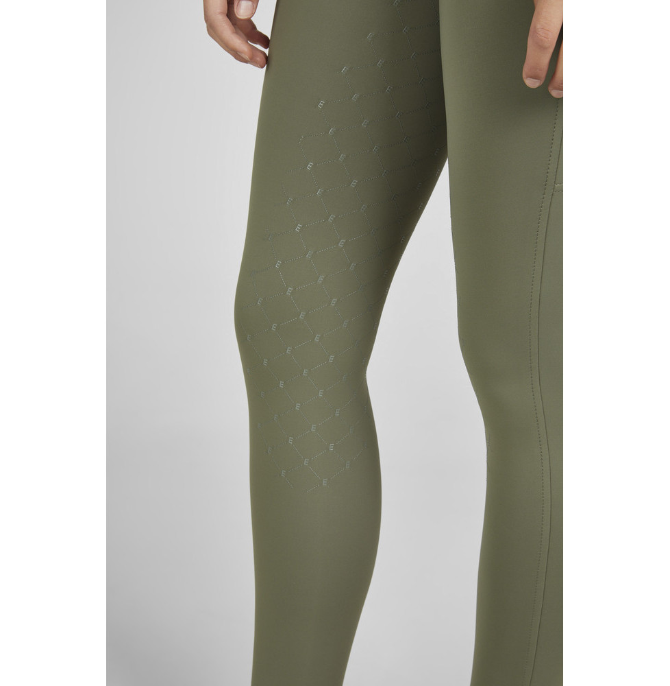 Legginsy Jeździeckie Flex Full Grip Classic Sports 25 Dusty Olive Eskadron