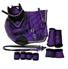 Brokatowy Czaprak Deep Purple Ponyo Horsewear