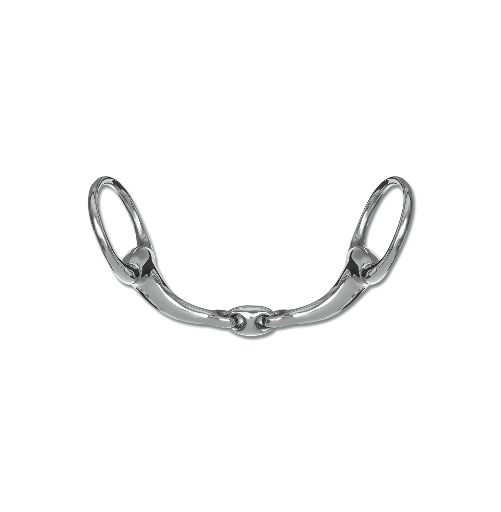 Wędzidło Podwójnie Łamane Anatomiczne 16 mm Eggbutt Bit Waldhausen