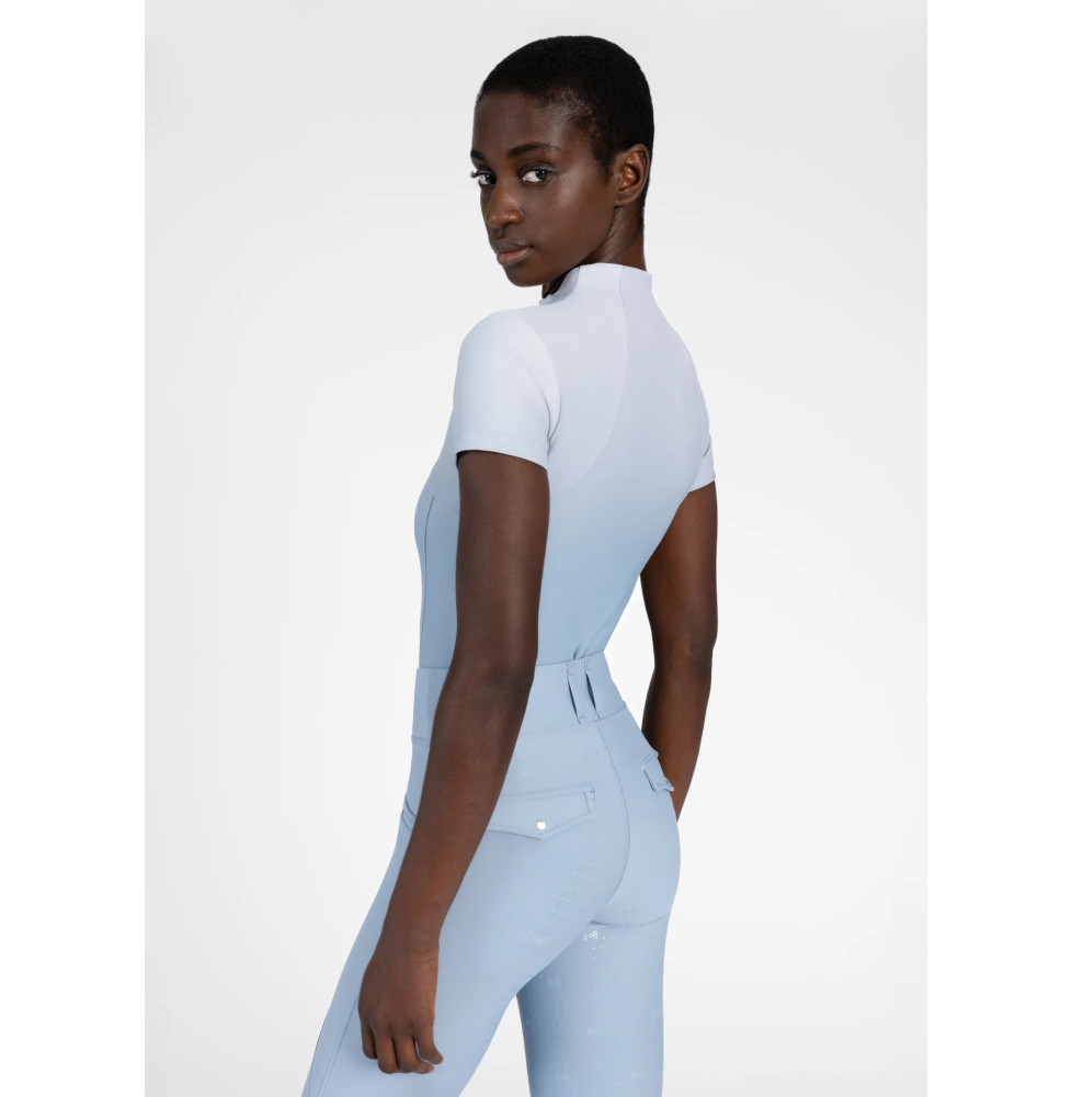 Bluzka z Krótkim Rękawem Ombre (Aqua) Maximilian Equestrian