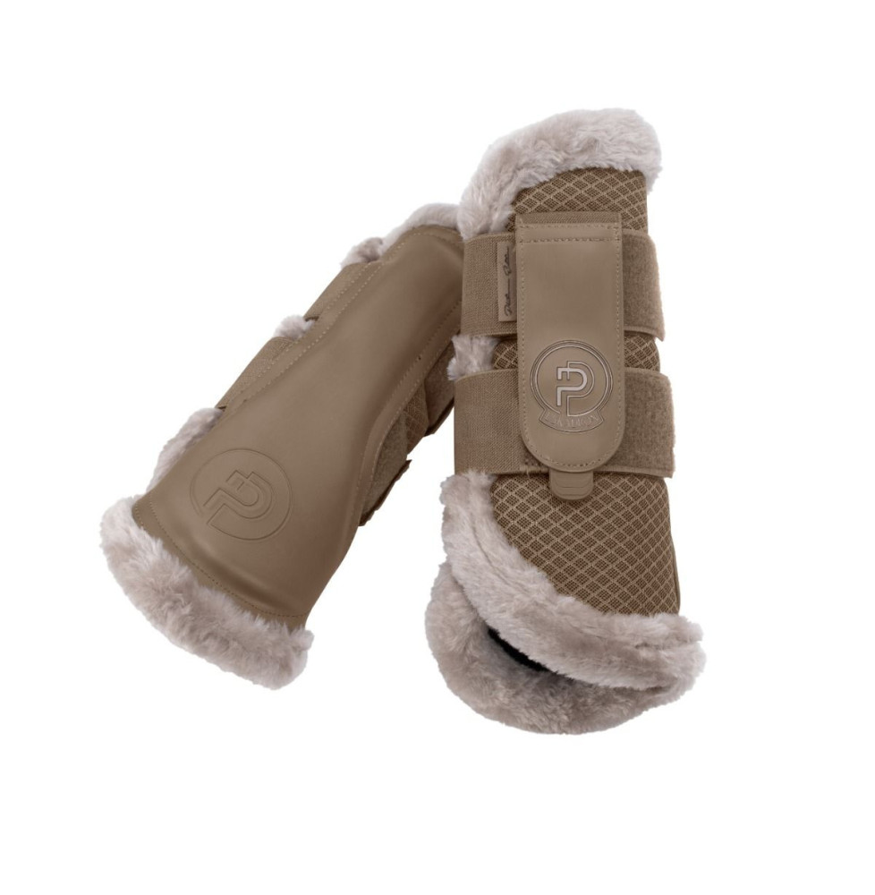 Ochraniacze Mesh Faux Fur Smoky Taupe Platinum 25 Eskadron