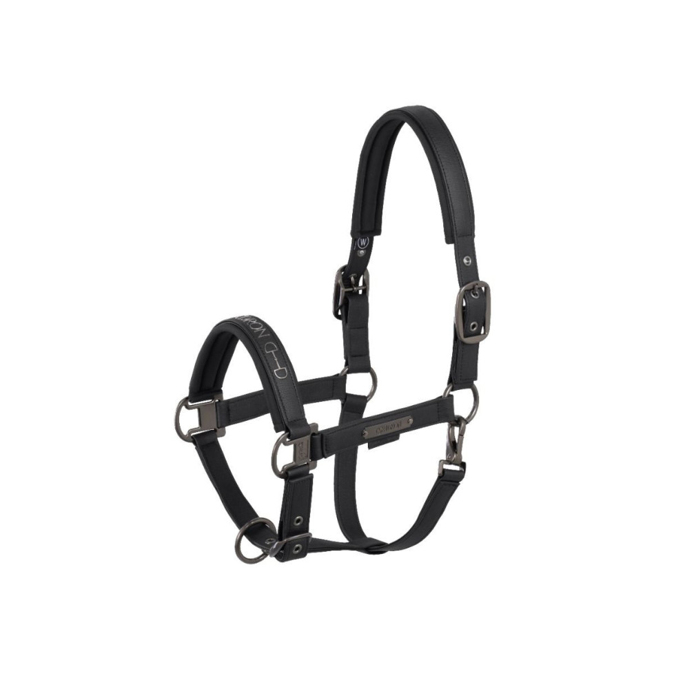 Kantar Faux Leather Double Pin Black Platinum 25 Eskadron