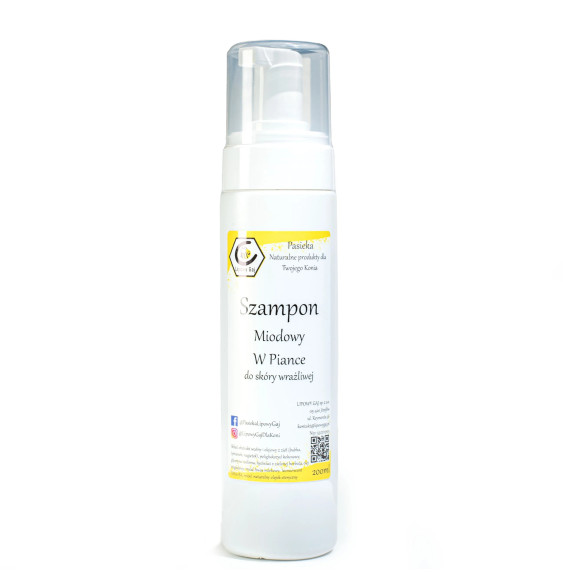 Szampon Miodowy w Piance do Skóry Wrażliwej Lipowy Gaj
