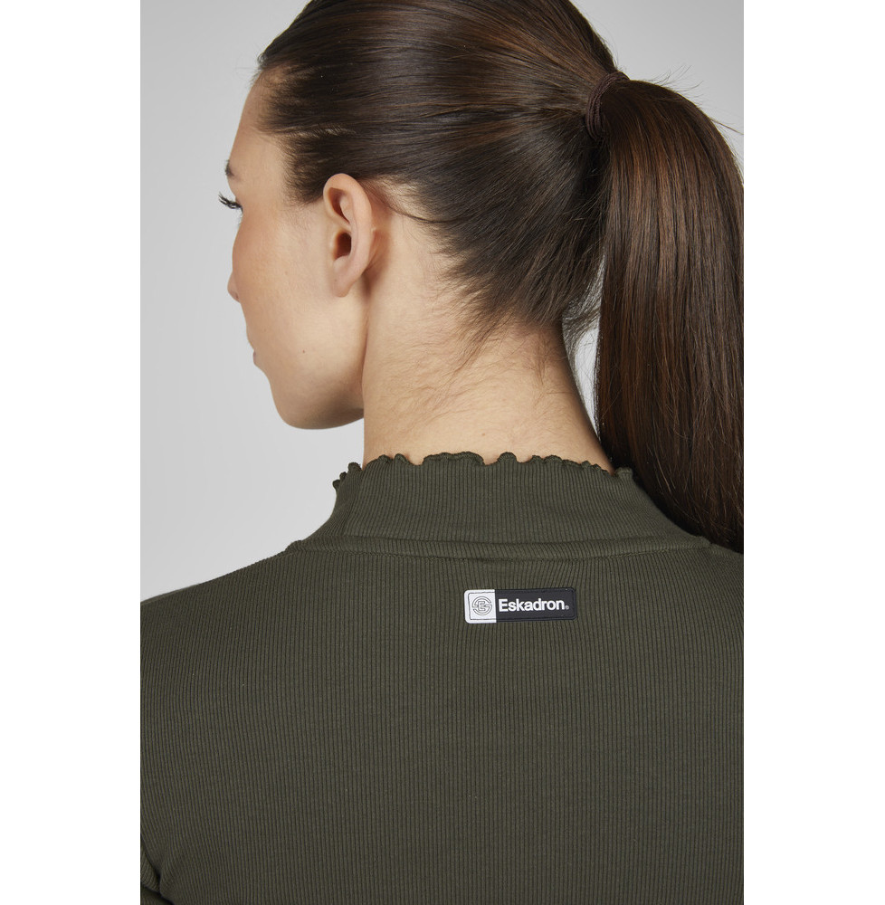 Bluzka Turtleneck Rib Deep Green Dynamic 25 Eskadron