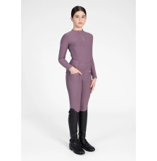 Młodzieżowe Legginsy Jeździeckie Pro Riding (Plum) Maximilian Equestrian