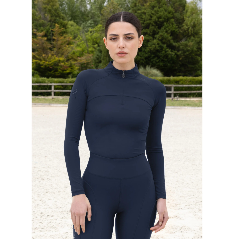 Bluzka z Długim Rękawem Sunblocker (Navy) Maximilian Equestrian