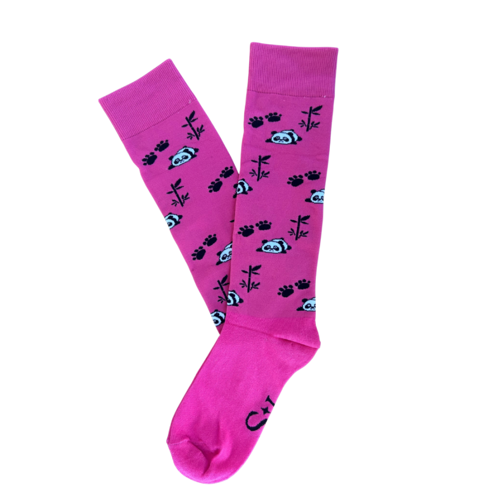 Podkolanówki jeździeckie Savio Pink Panda | HiHorse