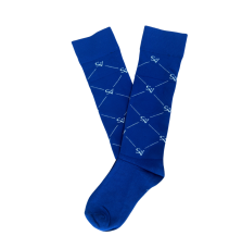 Podkolanówki Jeździeckie Navy Check Savio