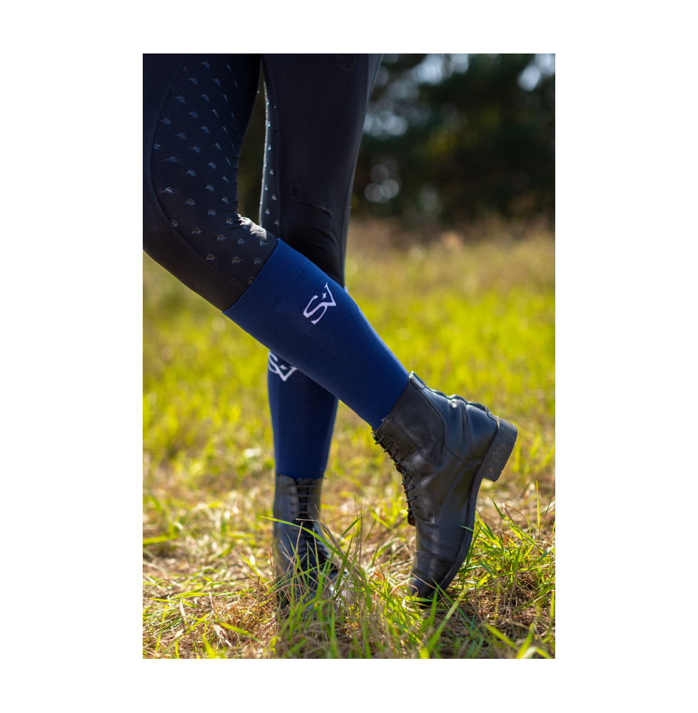 Podkolanówki Jeździeckie Dark Navy Savio