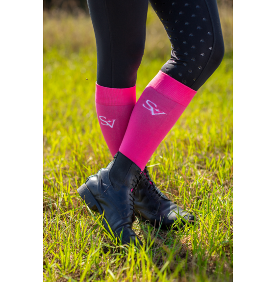 Podkolanówki Jeździeckie Pink Savio