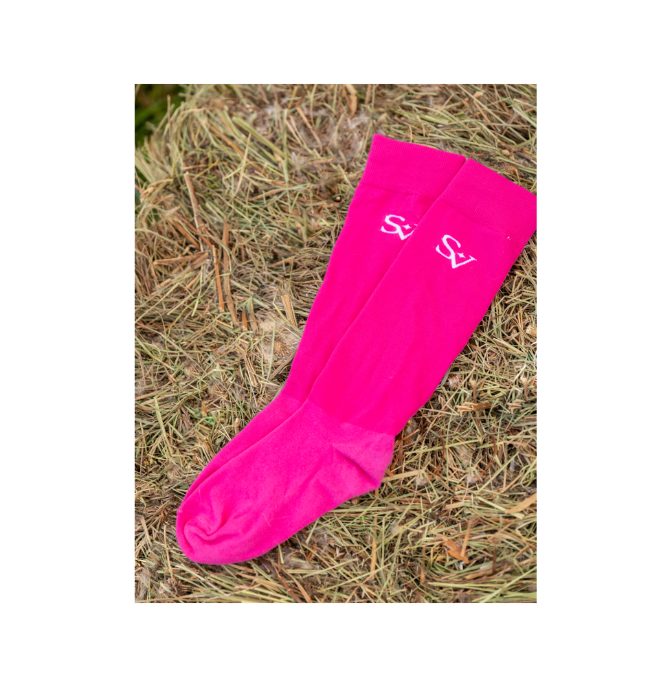 Podkolanówki Jeździeckie Pink Savio