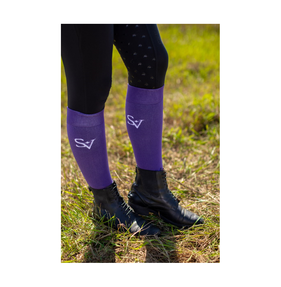 Podkolanówki Jeździeckie Purple Savio