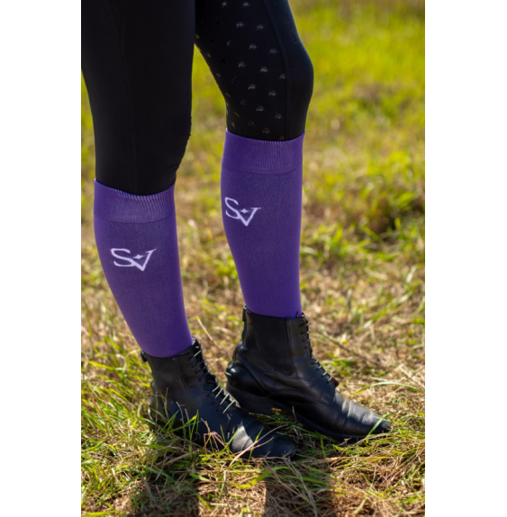 Podkolanówki Jeździeckie Purple Savio