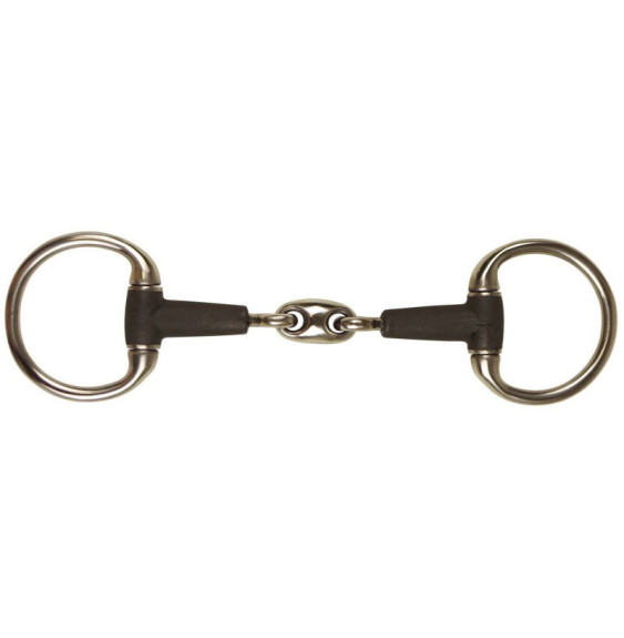 Wędzidło Podwójnie Łamane Oliwkowe Gumowe York