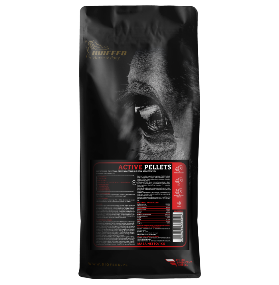 Active Pellets 1kg BIOFEED Horse & Pony