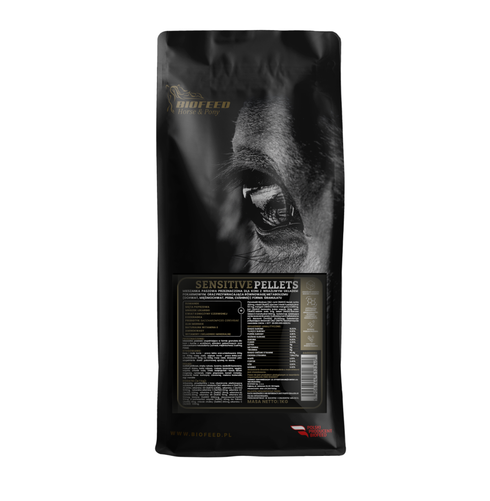 Sensitive Pellets Grain Free 1 kg BIOFEED Horse & Pony