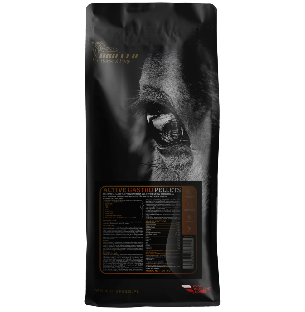 Active Gastro Pellets 1 kg BIOFEED Horse & Pony
