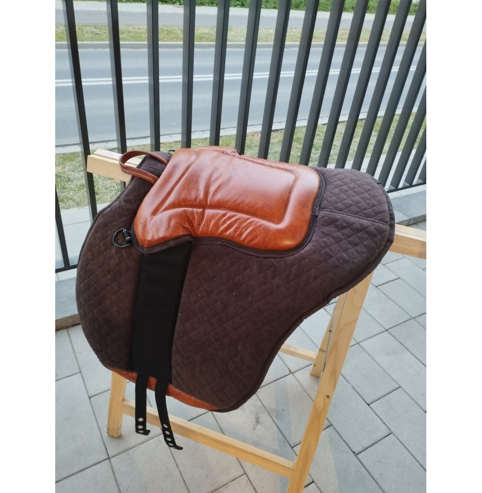 Pad do Jazdy na Oklep Brązowy Skóra HiHorse