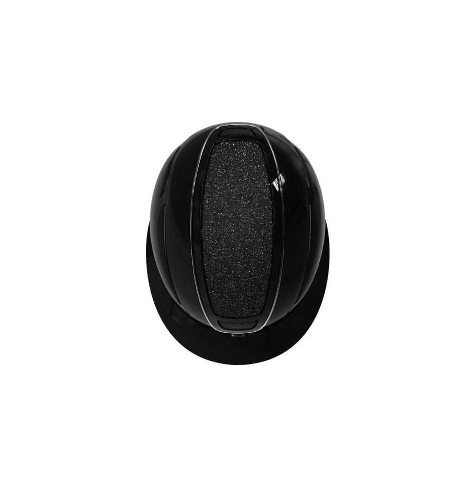 Kask Jeździecki Elite Polo Lakierowany Czarny Covalliero