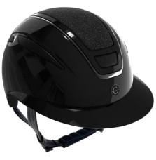 Kask Jeździecki Elite Polo Lakierowany Czarny Covalliero