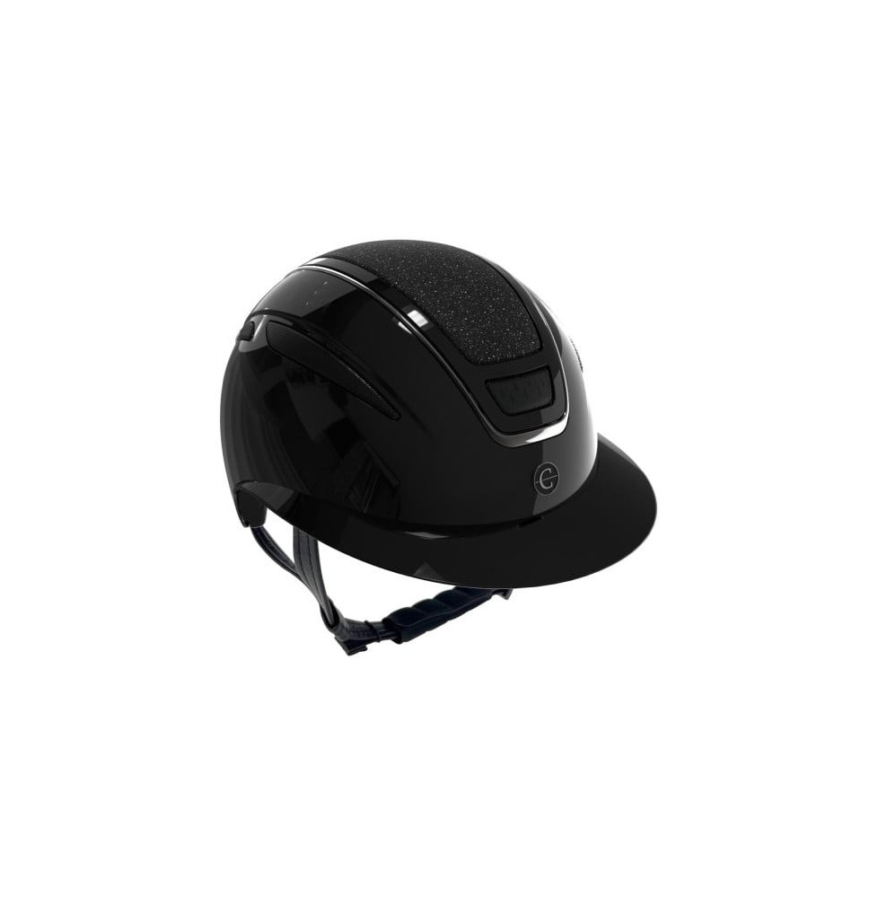 Kask Jeździecki Elite Polo Lakierowany Czarny Covalliero