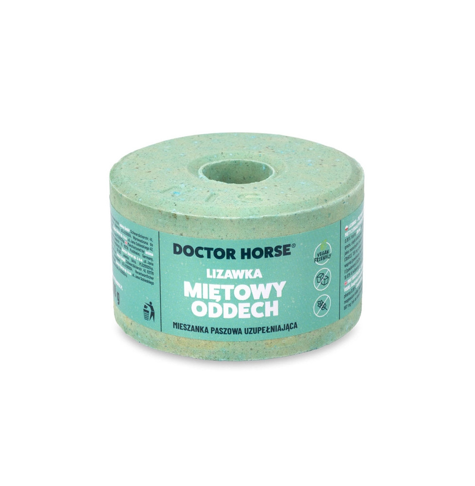 Lizawka Miętowy Oddech – Mięta z Eukaliptusem 750g Doctor Horse