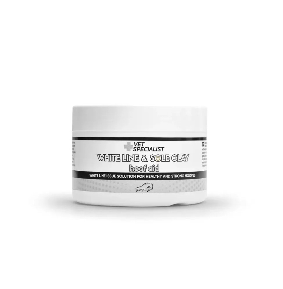 White Lne & Sole Clay Jump It Vet Specialist