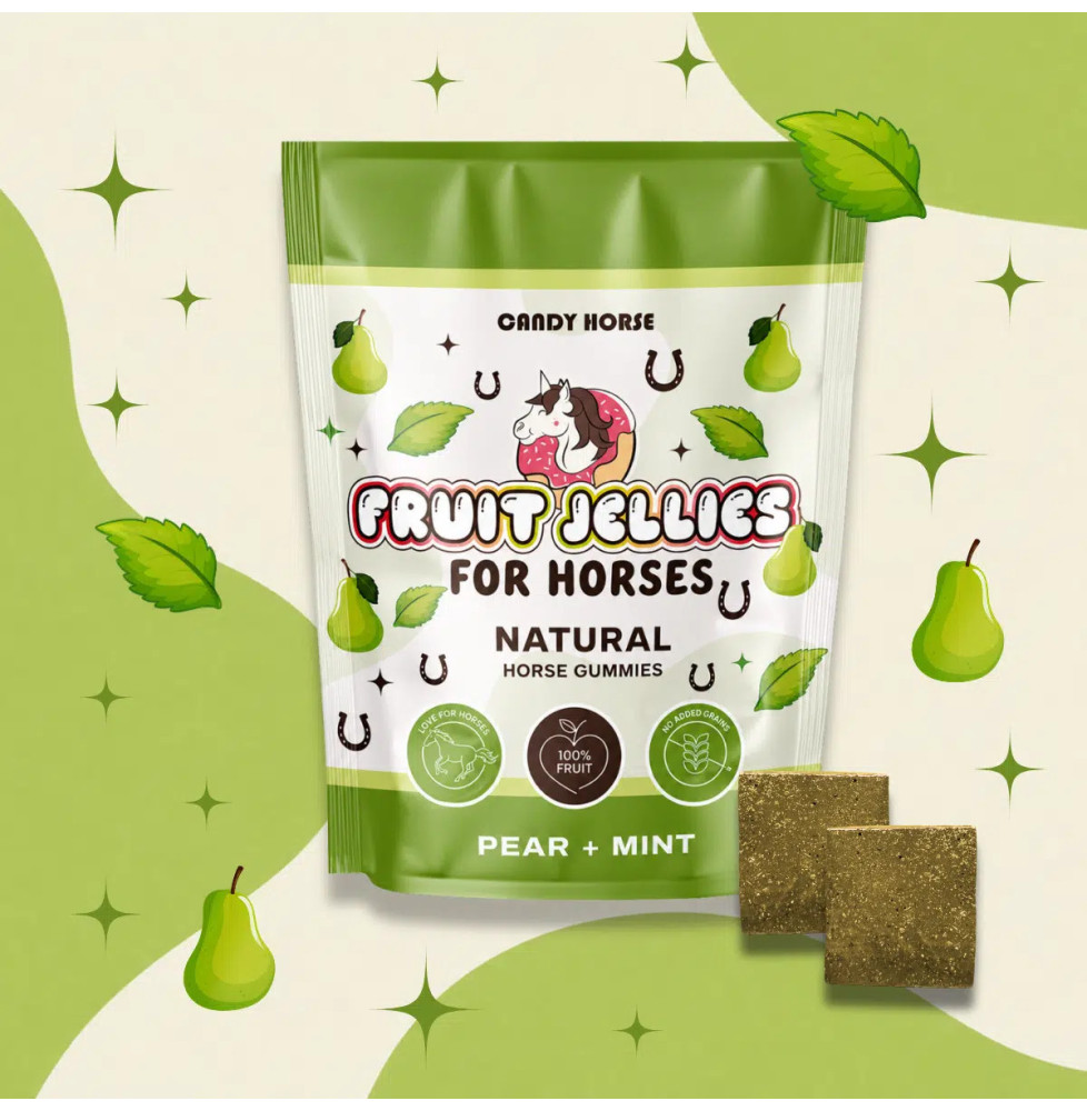 Żelki Owocowe Dla Koni Gruszka+Mięta Candy Horse