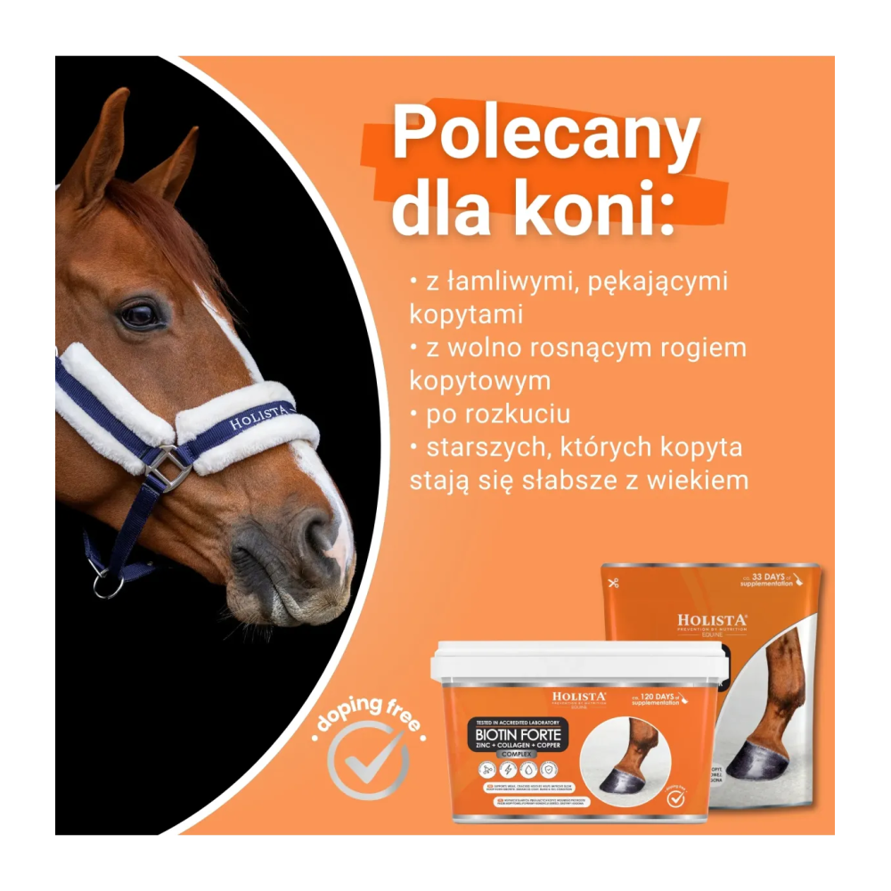 Biotin Forte Kompleksowe Wsparcie Kondycji Kopyt Holista Equine