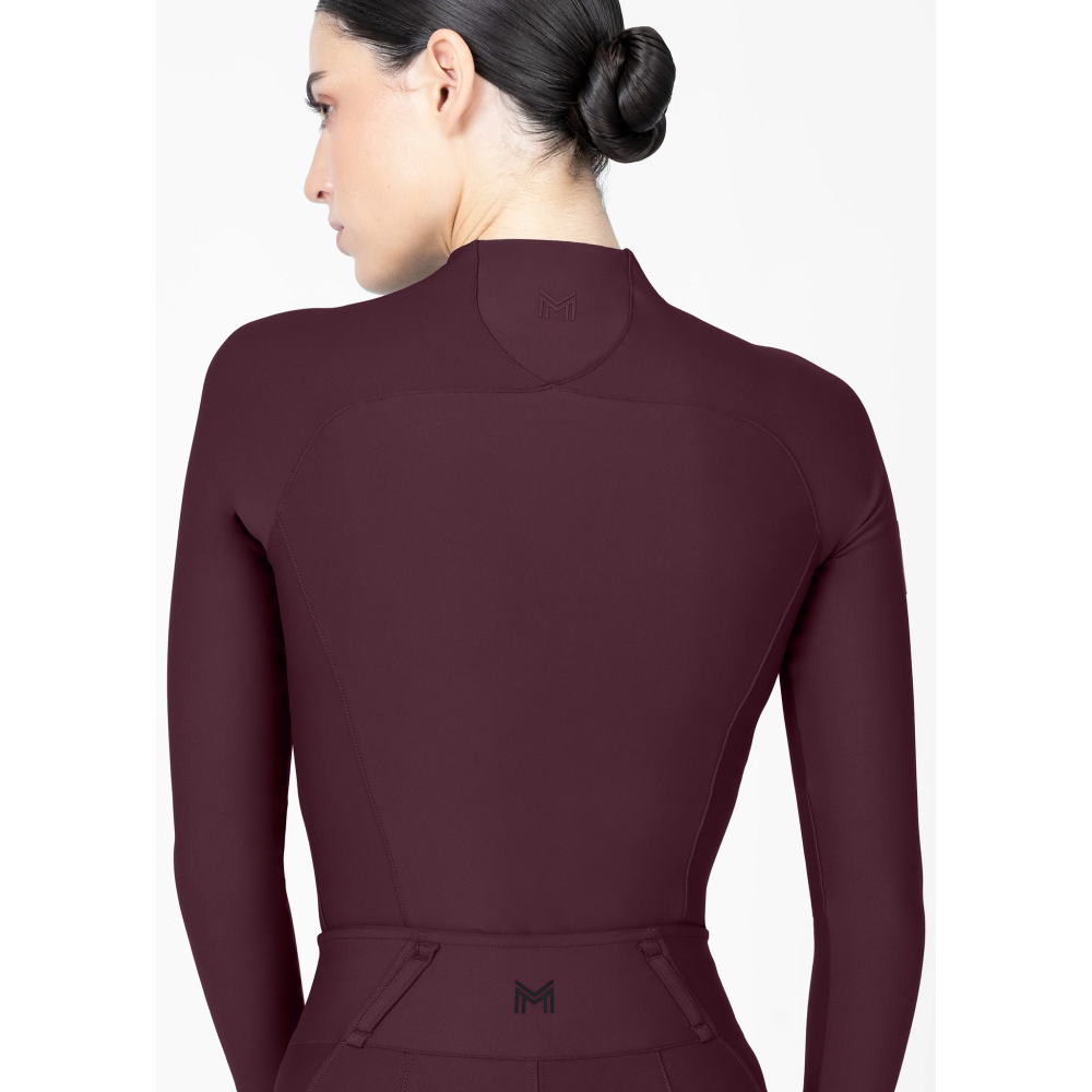 Bluzka z Długim Rękawem Origin (Burgundy) Maximilian Equestrian