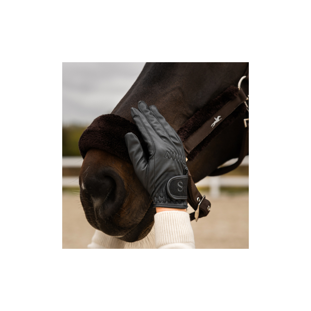 Rękawiczki Black Grip Savio Equestrian | HiHorse