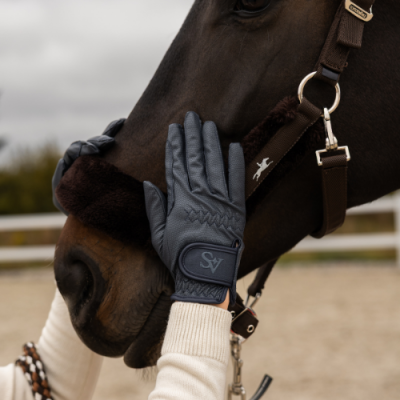 Rękawiczki Navy Grip SAVIO EQUESTRIAN | HiHorse