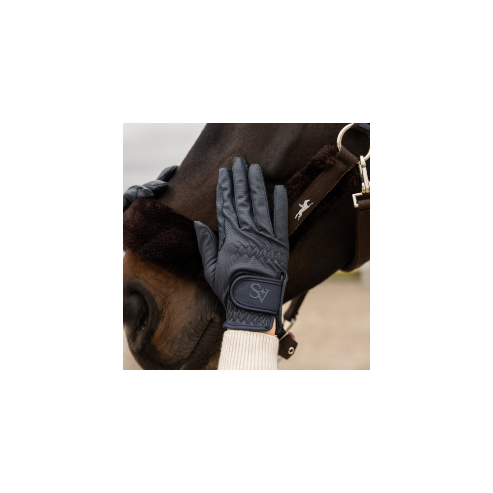 Rękawiczki Navy Grip SAVIO EQUESTRIAN | HiHorse