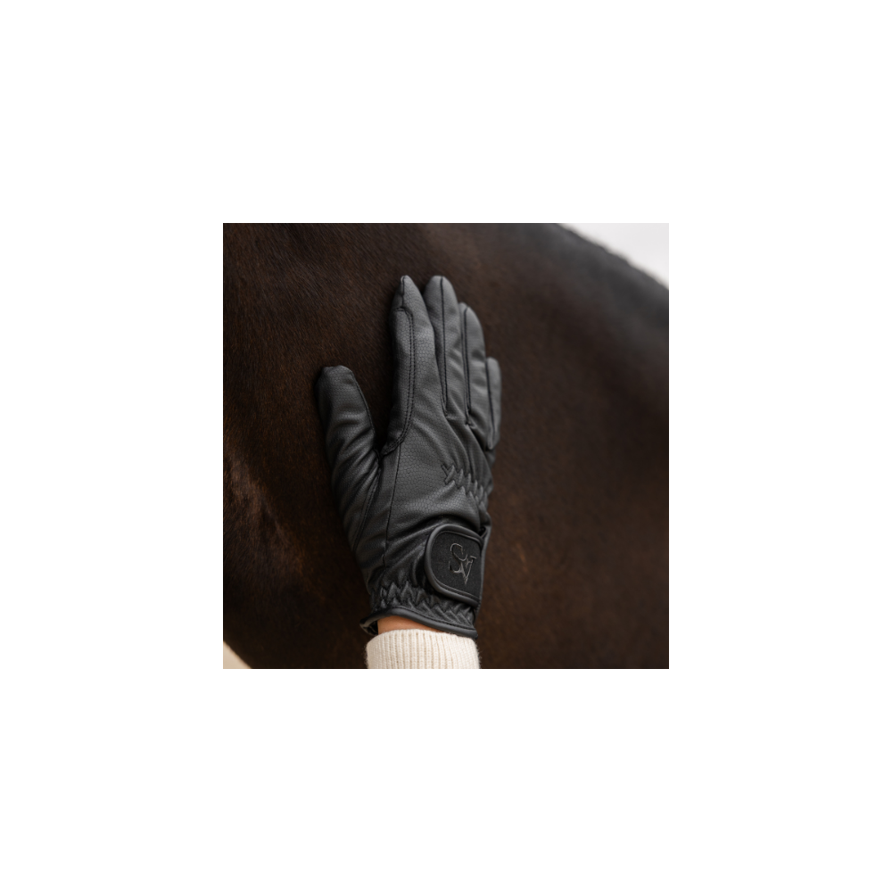 Rękawiczki Jeździeckie Zimowe SAVIO EQUESTRIAN | Czarne