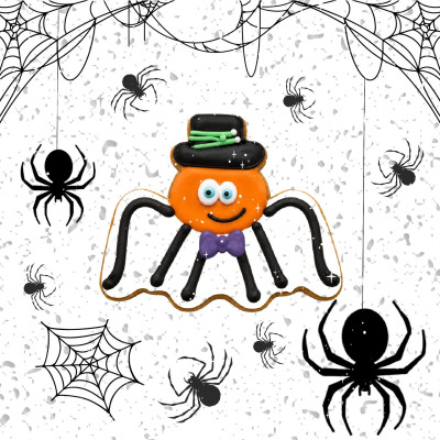Ciastko Pająk Halloween | Candy Horse
